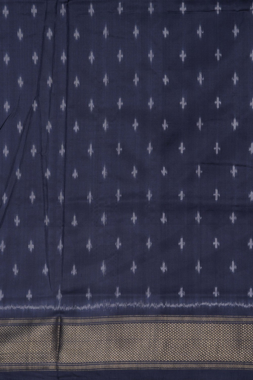 Image of Pochampally Ikat Silk Sea Green Saree